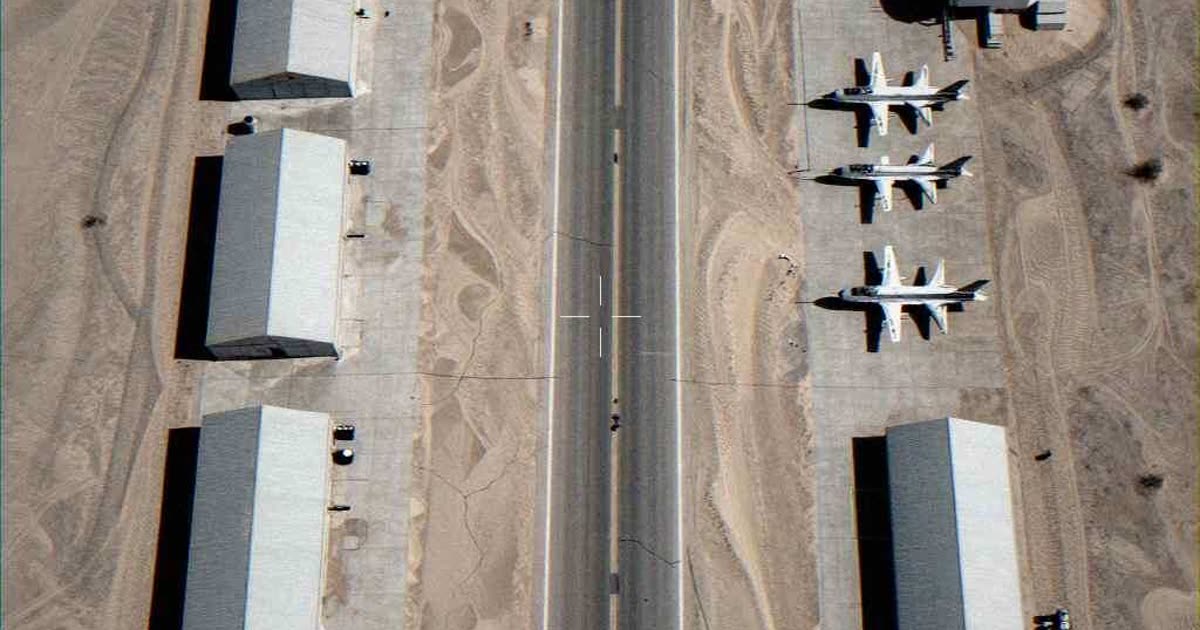 FLIR dossier photograph for Operation Glass Serpent, Derelict Airfield · South Ridge