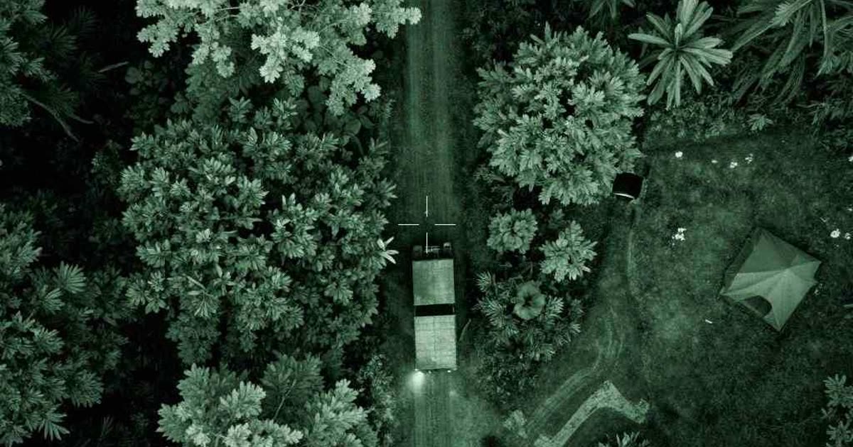 FLIR dossier photograph for Operation Long Trail, Canopy Supply Trail · Grid Sierra 2-9